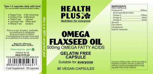 Omega Flaxseed Oil 500mg