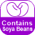 Contains soya bean oil
