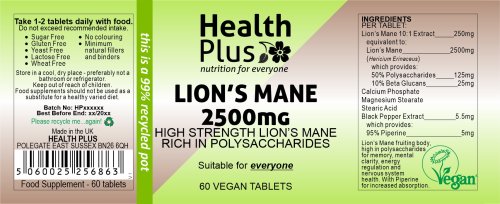 Lion's Mane 2500mg